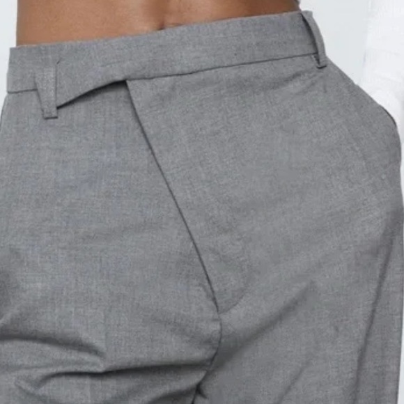 Zara ASYMMETRIC WIDE LEG PANTS - Picture 2 of 6